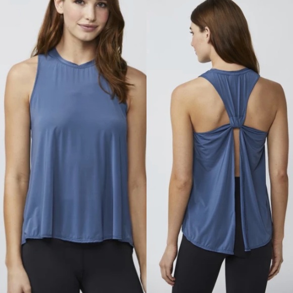 DYI Tie Back Tank - Chambray NWT - Picture 2 of 10